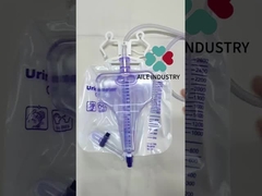 2000 ml sac d'urine de luxe pour adultes sacs urinaires collection sac d'urine portable